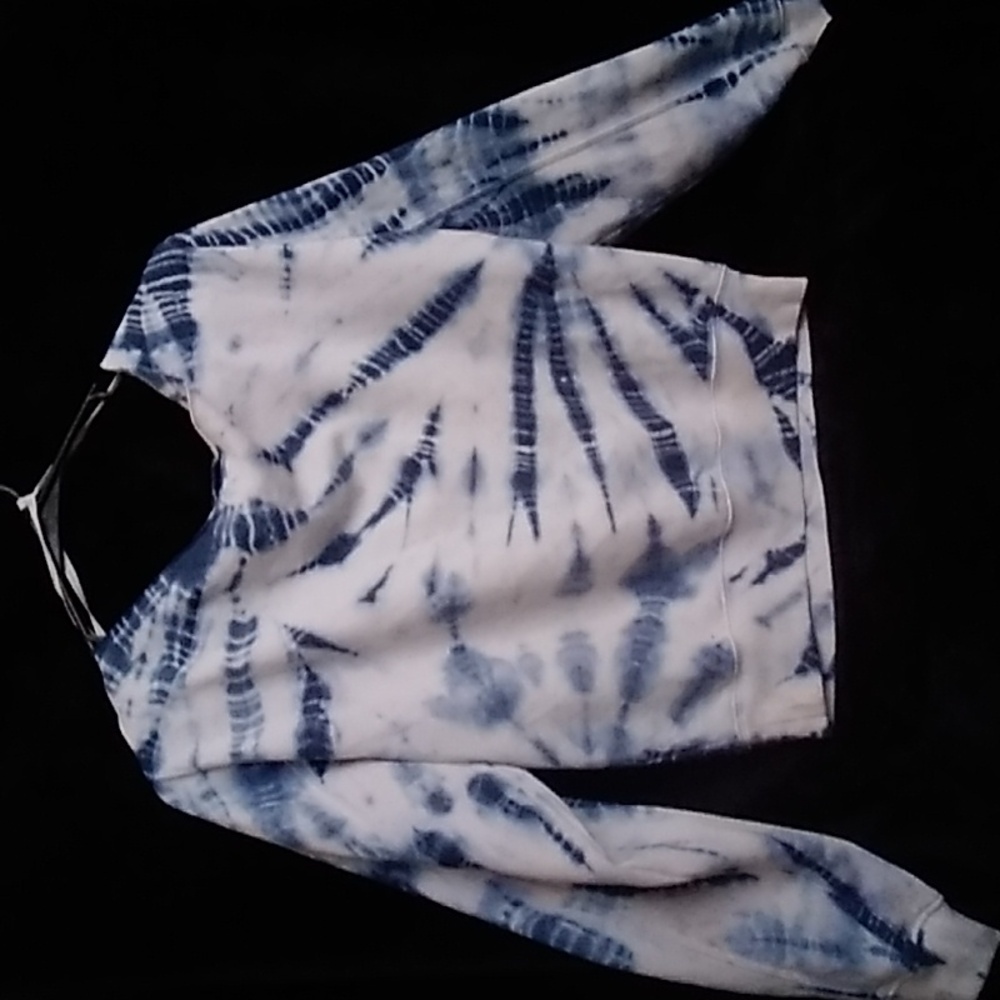 Pink tie die sweat shirt